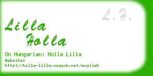 lilla holla business card